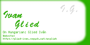 ivan glied business card