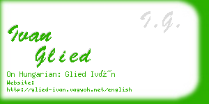 ivan glied business card